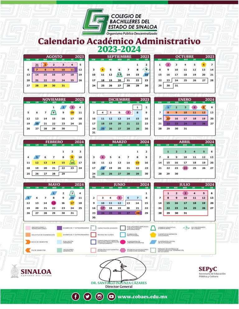 Calendario COBAES